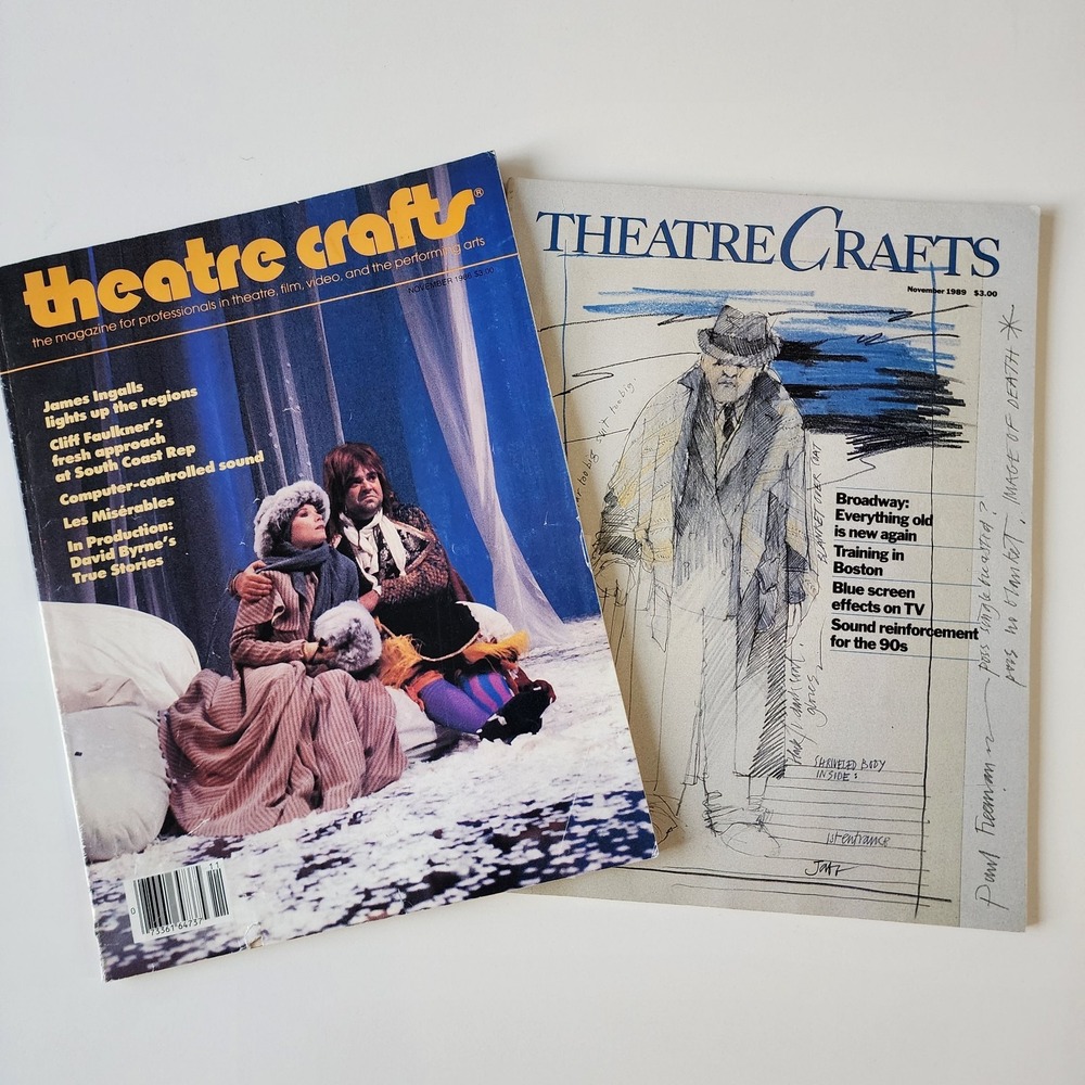 1986 1989 Theatre Crafts Magazine 80s Sound Audio Set Design Les Miserables USA